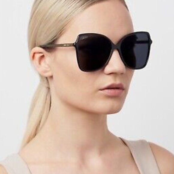 Jimmy Choo FEDE/S 0807 IR Butterfly Sunglasses - Black/Grey - Picture 3 of 10